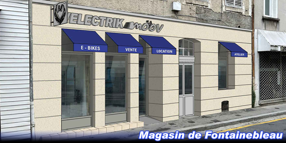 Magasin Ebike Fontainebleau Velectrik Moov ouverture au printemps 2023