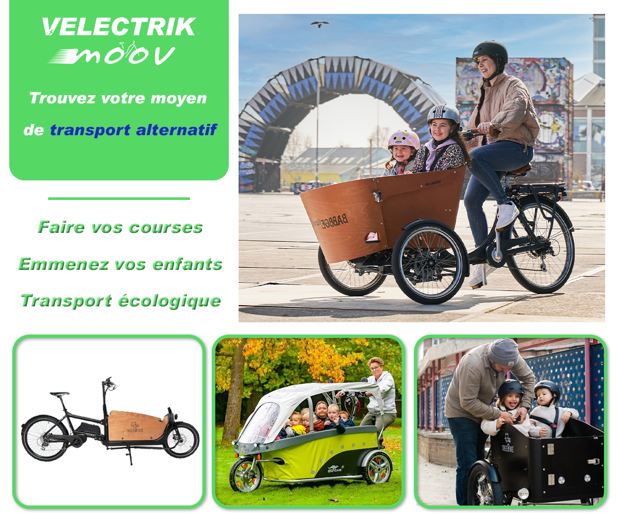 Vélo électrique cargo - transport alternatif